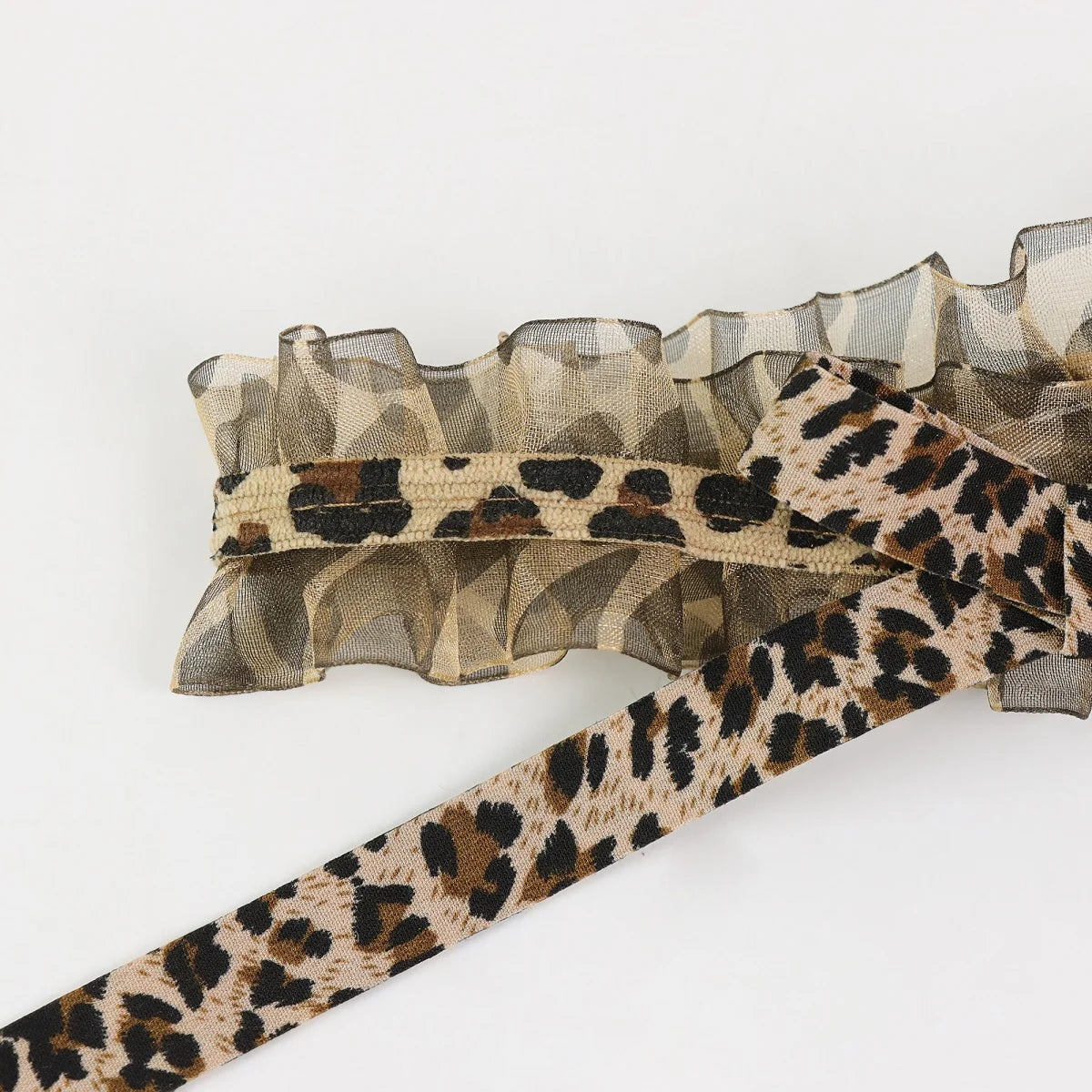 Animal print garter for your wedding brown silver black tossing garter leopard garter hen party garter bridal gift gothic style