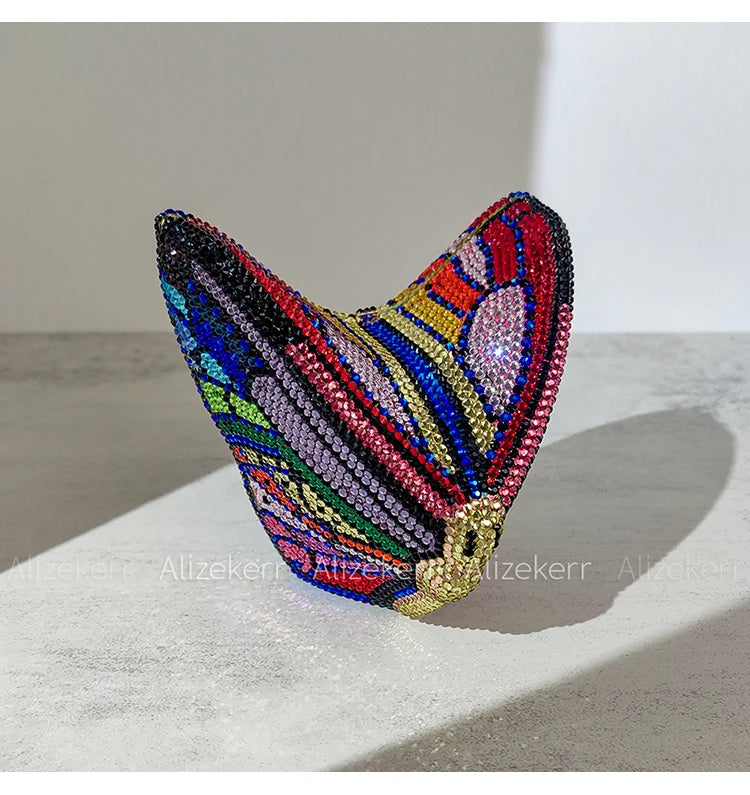 Butterfly Crystal Evening Clutch