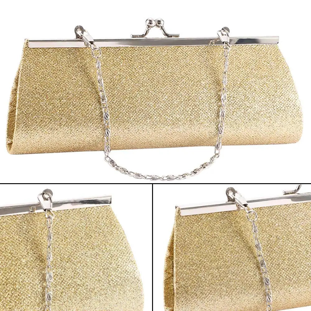 Sparkly Banquet Purse Party Bridal Wedding Shoulder Bag Clutch Purse Handbag Evening Bag