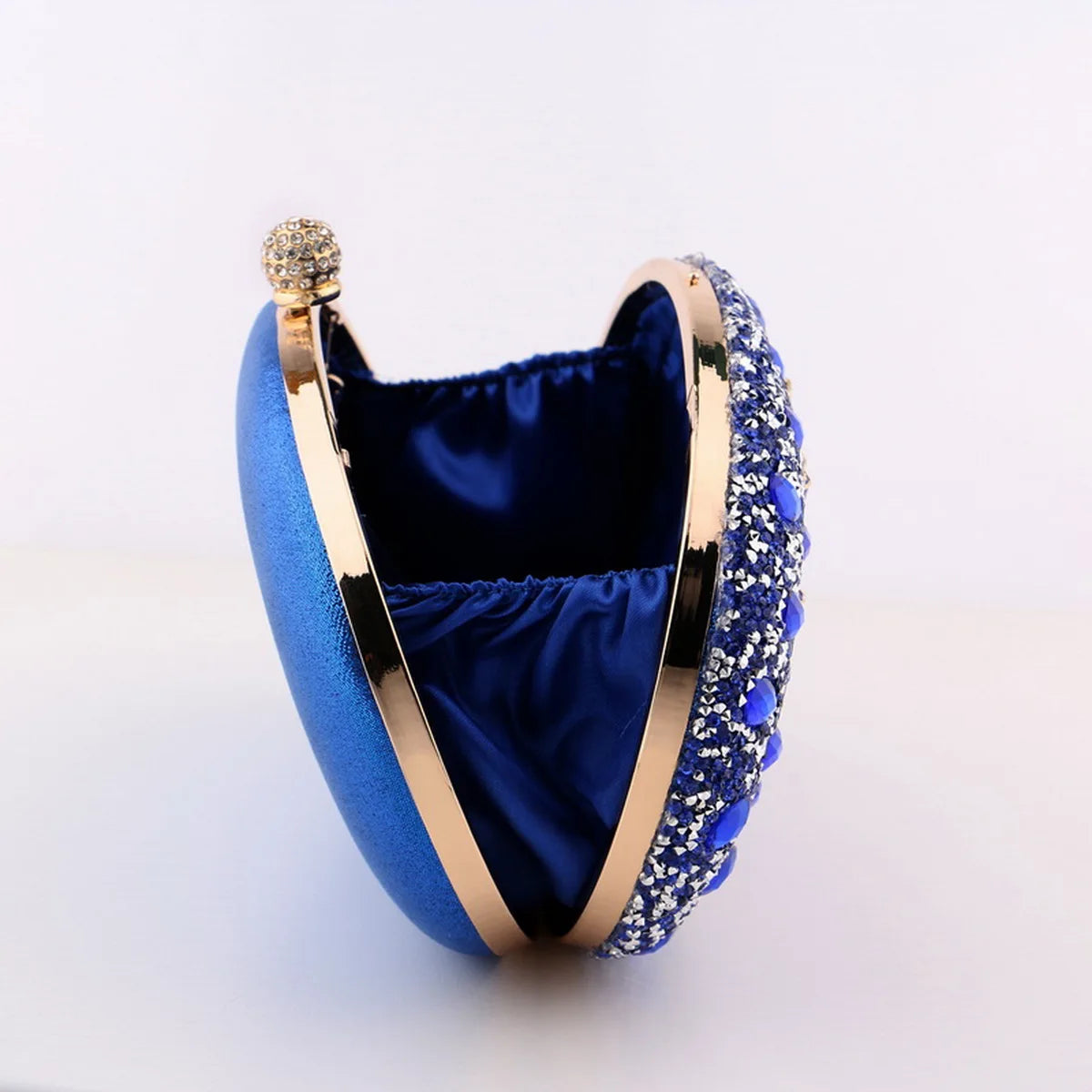 Flower Rhinestone Evening Clutch