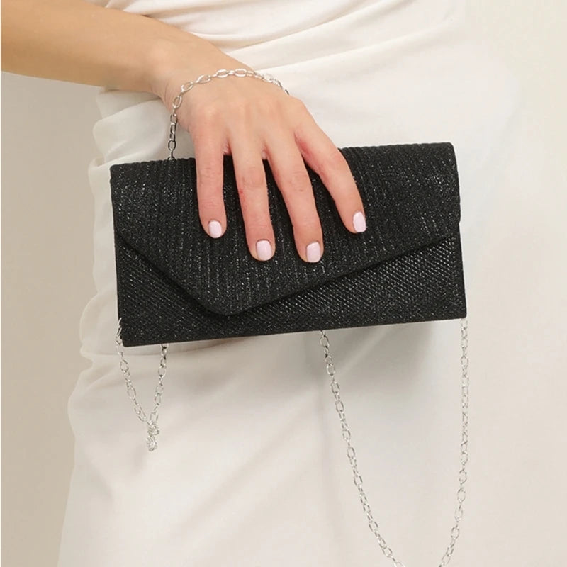 THINKTHENDO Popular Women's Evening Shoulder Bag Bridal Clutch Party Prom Wedding Envelope Handbag New