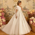 One-Shoulder Beaded Flower Girl Gown