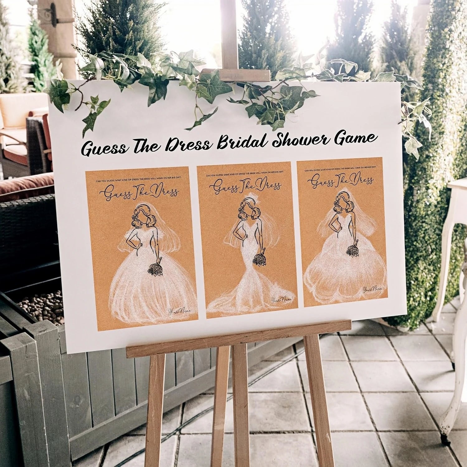20pcs/set Guess the Dress Bridal Shower Games for Guests, Wedding Shower Games Cards, Fun Wedding Party Supplies Games Ideas