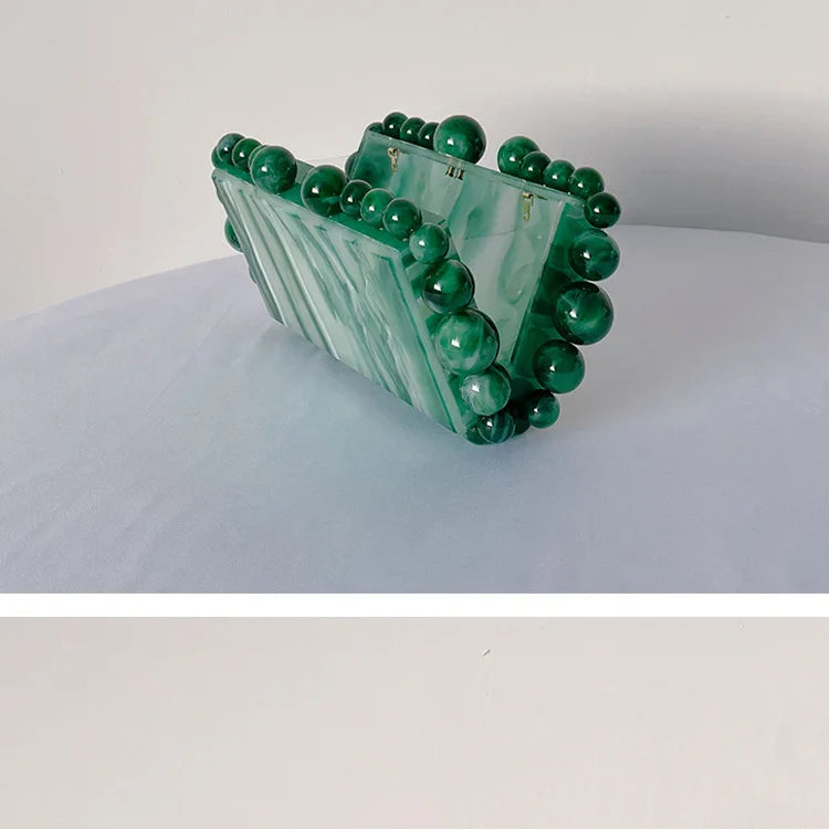 Leopard Acrylic Box Evening Clutch