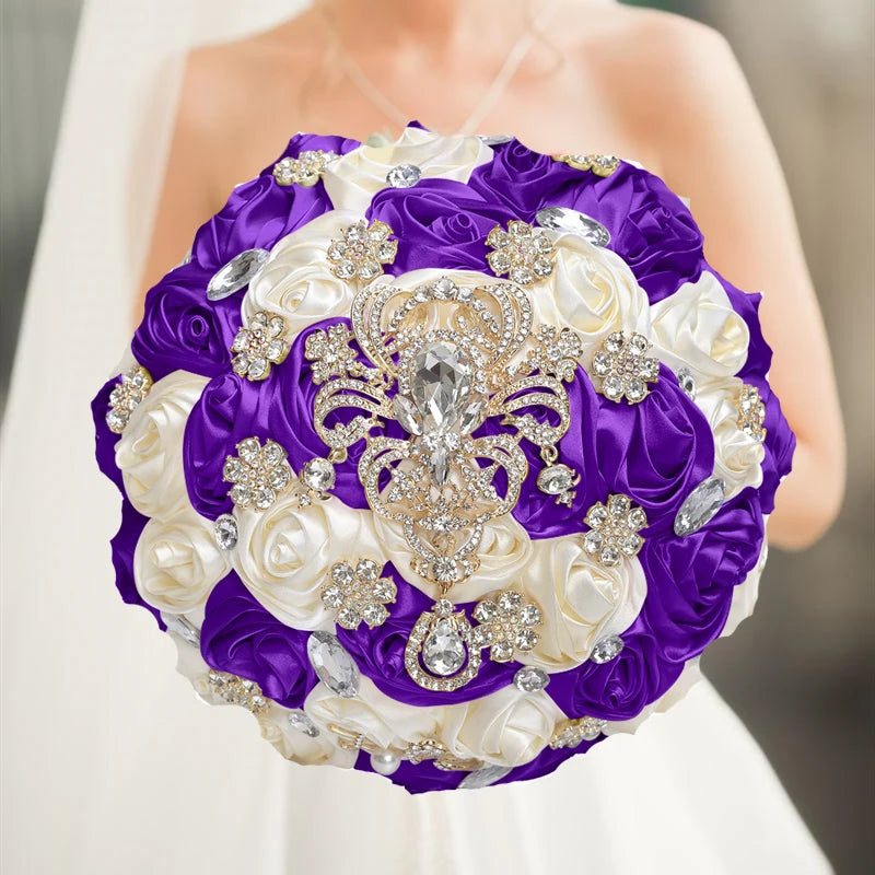 Purple Wedding Bouquet Flowers