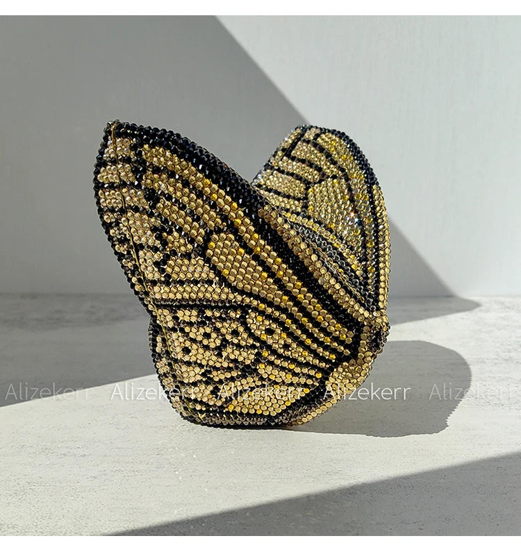 Butterfly Crystal Evening Clutch