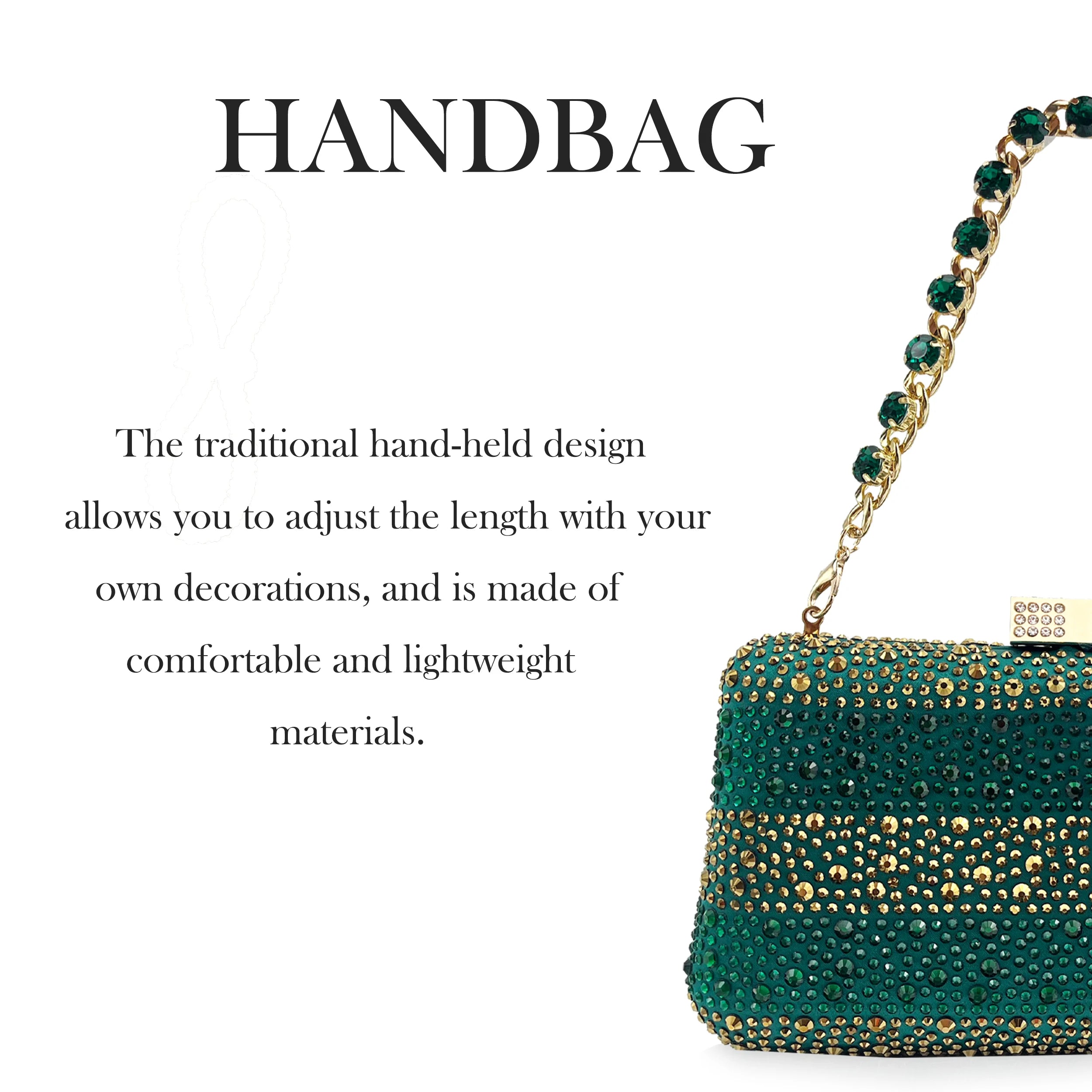Rhinestone Shoe & Bag Set
