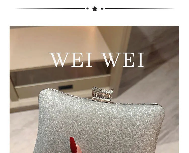 Choice Rhinestone Beaded Clutch Evening Bag Women Wedding Party Purse Evening Banquet Bag European Exquisite Bridal Purse para