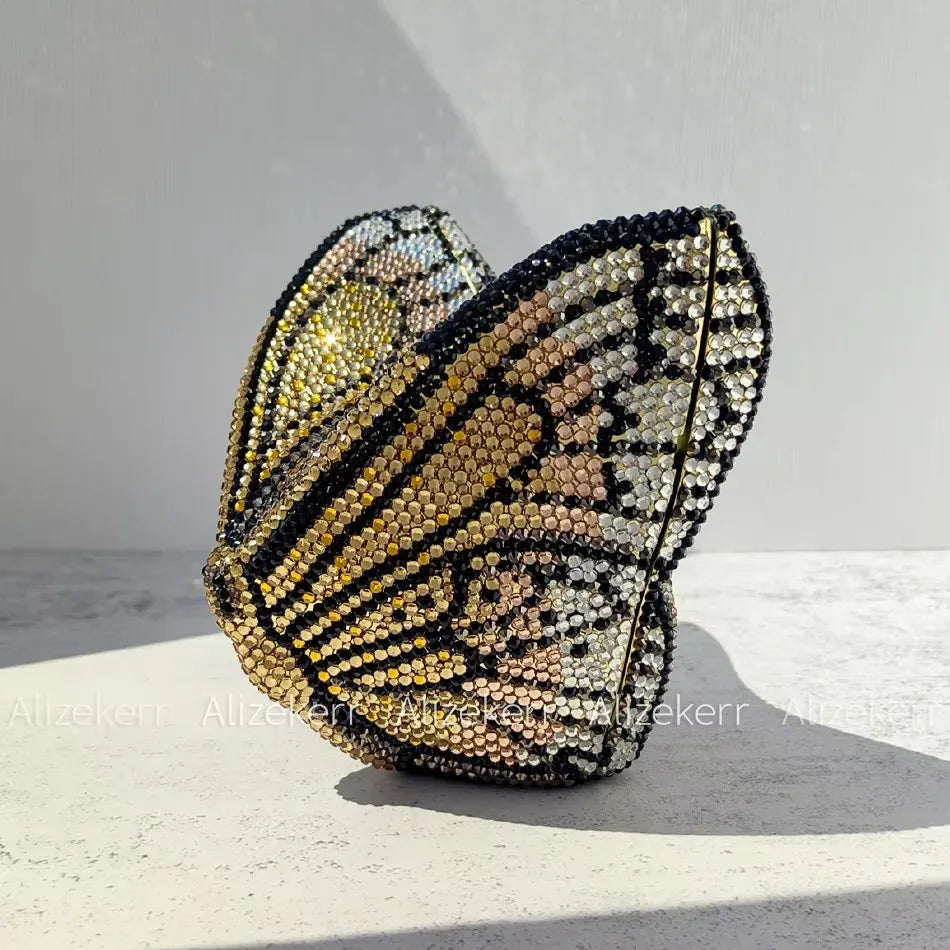 Butterfly Crystal Evening Clutch