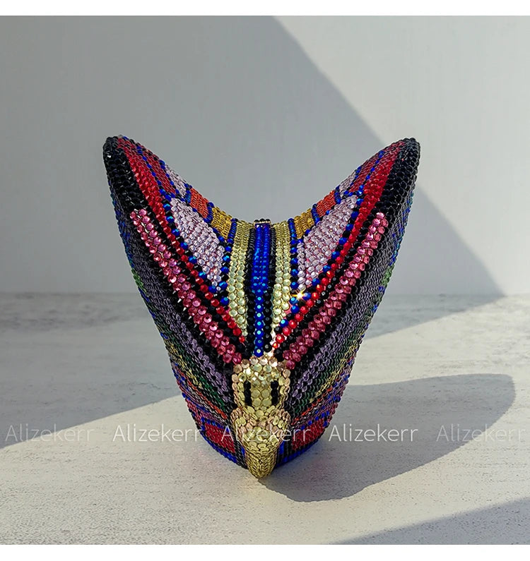 Butterfly Crystal Evening Clutch
