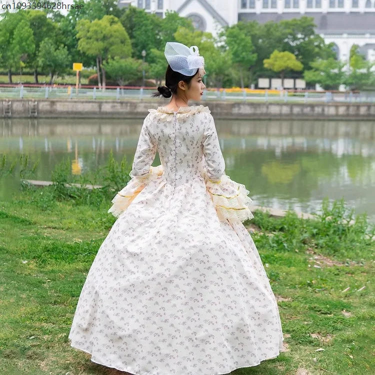 Medieval Retro Court Ball Gown Wedding Evening Dresses Victorian Prom Theater Party Gowns Masquerade Stage Princess Outfit
