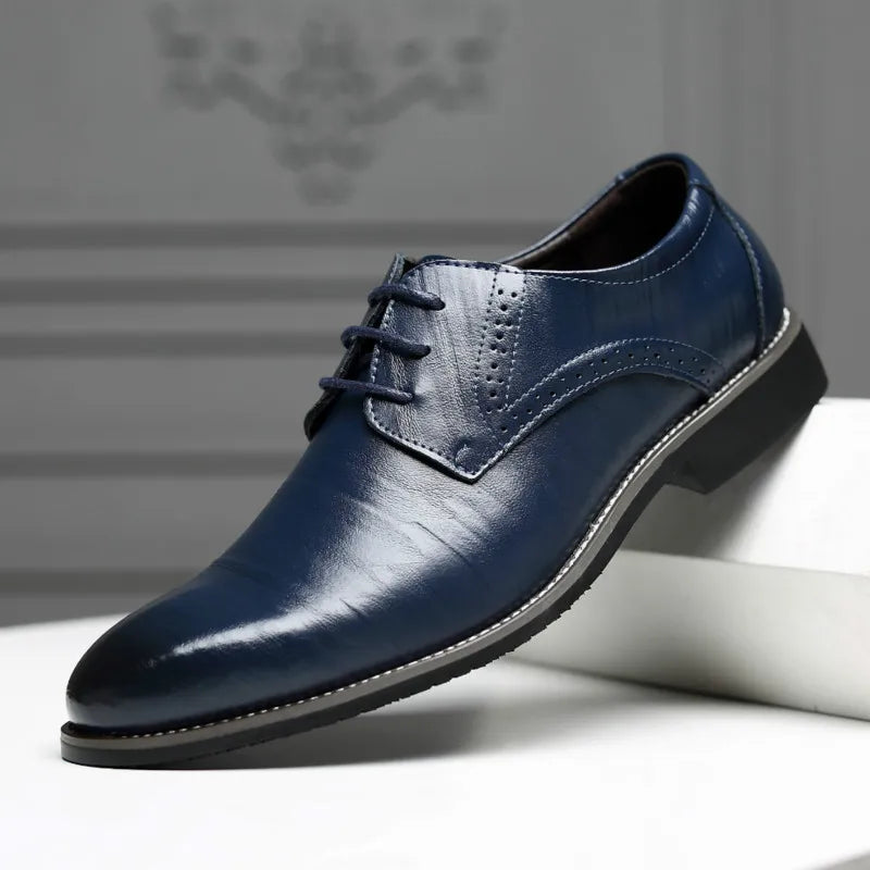 Classic Men Dress Shoes Pointed Toe Soft Bottom Business Casual Men Formal Shoes Male Office Flats Wedding Party Oxfords Shoes