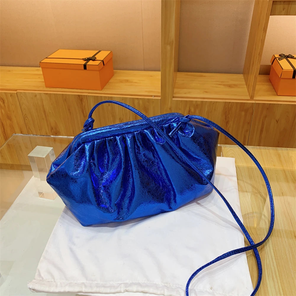 Golden Crossbody Evening Clutch