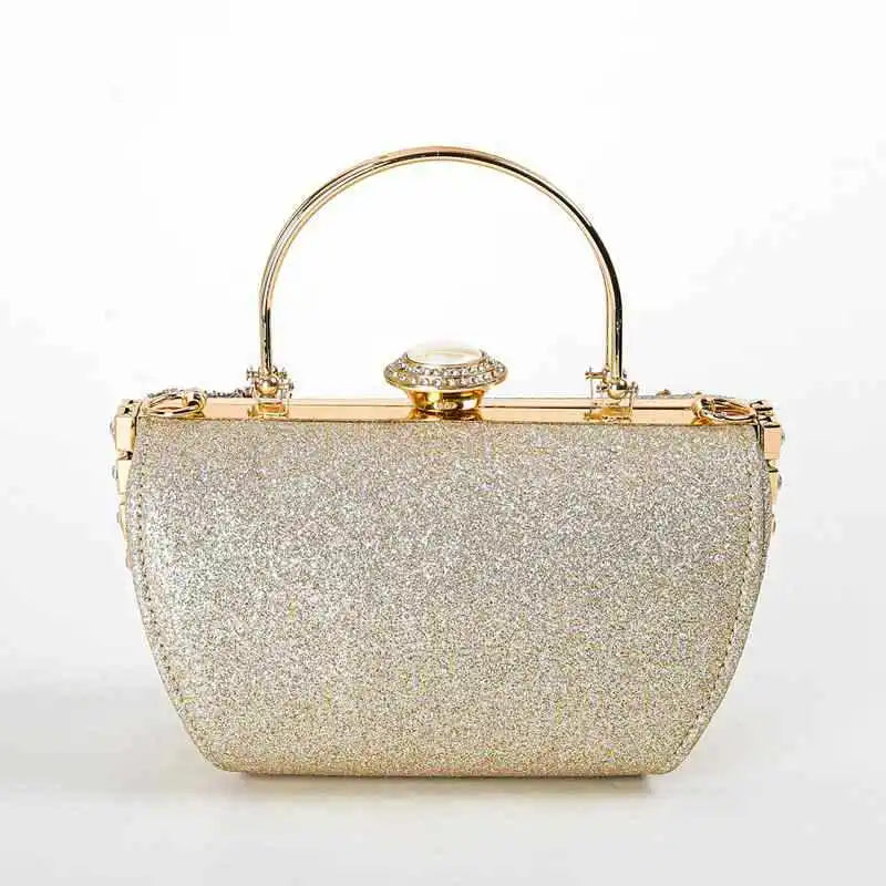 2024 New Arrival Flower Crystal Wedding Bridal Clutch Purse Luxury Designer Women's Dinner Party Cocktail Handbags Diamond Bags