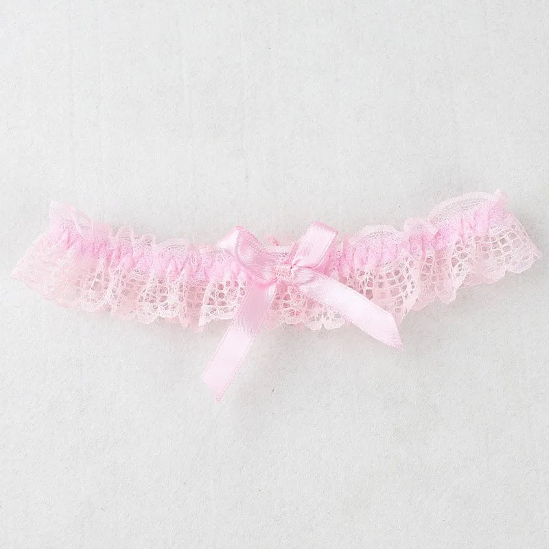 New Fashion Bow Lace Wedding Garter Toss Garter Wedding Garter Belt Bridal Lingerie White Garter Wedding Accessories