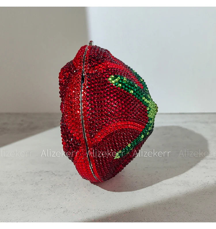 Rose-Shaped Flower Evening Clutch