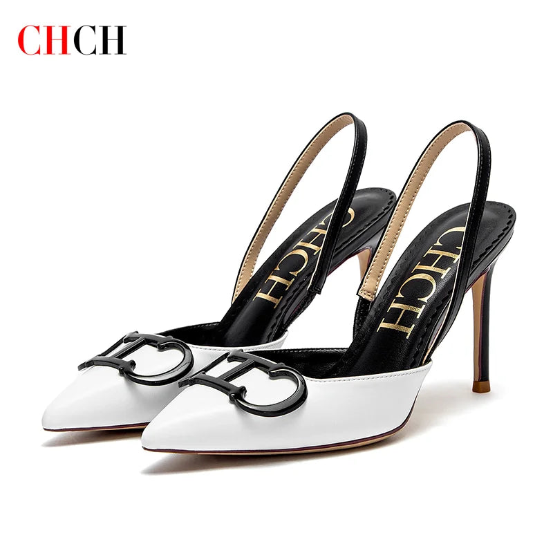 Strappy Closed-Toe Bridal Heels