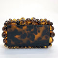 Leopard Acrylic Box Evening Clutch