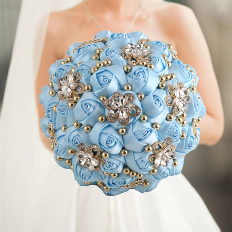 Light Blue Wedding Bouquet