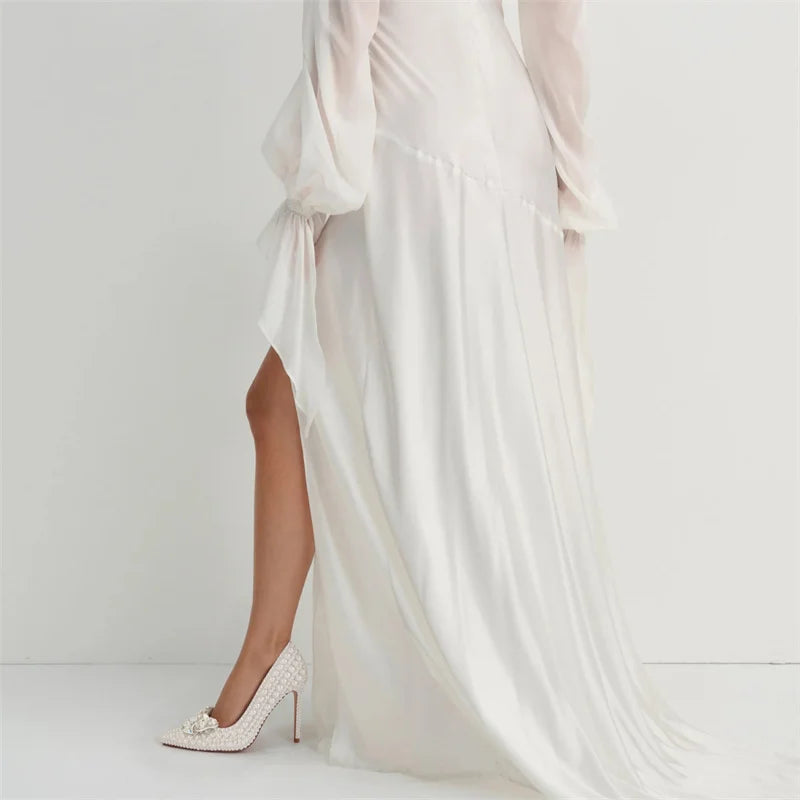 Onlymaker Women Pointed Toe White Bridal Pumps Slip-On Pearl Crystal 11CM Thin Heels Party Wedding Bride Stiletto Shoes