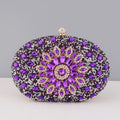 Flower Rhinestone Evening Clutch