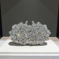 Rose Crystal Flower Evening Clutch