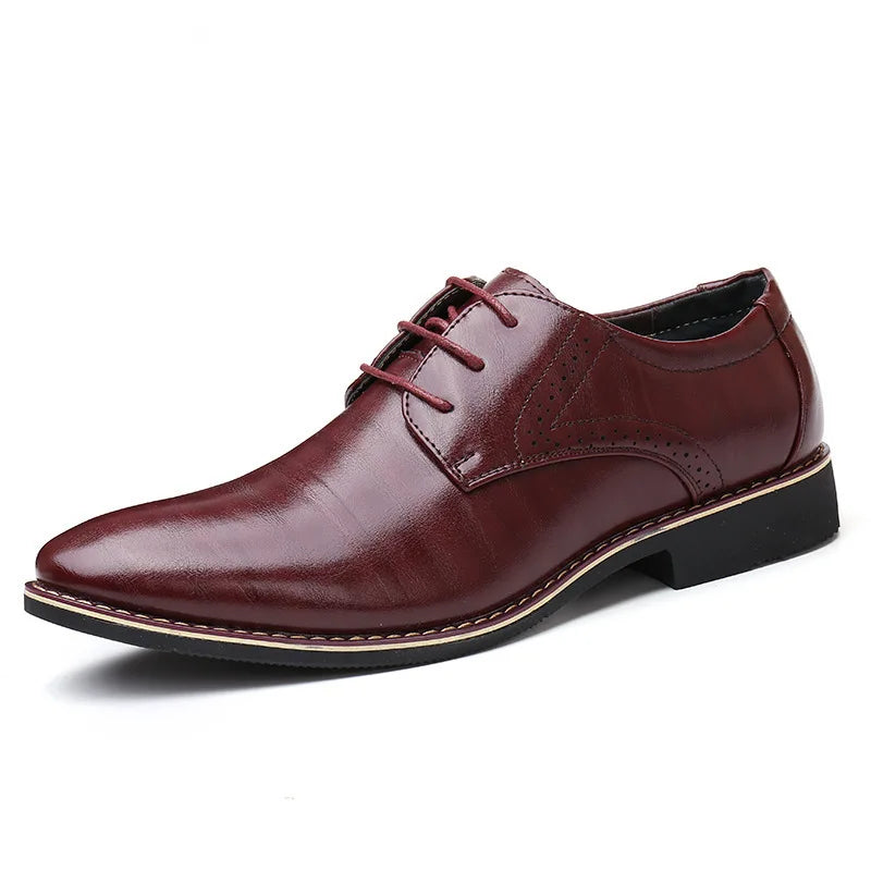 Classic Men Dress Shoes Pointed Toe Soft Bottom Business Casual Men Formal Shoes Male Office Flats Wedding Party Oxfords Shoes