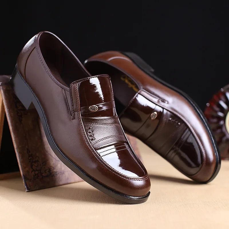 Oxford Shoes for Men Dress Shoes  Formal Shoes Fashion Round Toe Business Wedding  Dress  Men Designer  Loafers