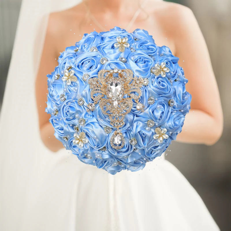 Light Blue Wedding Bouquet