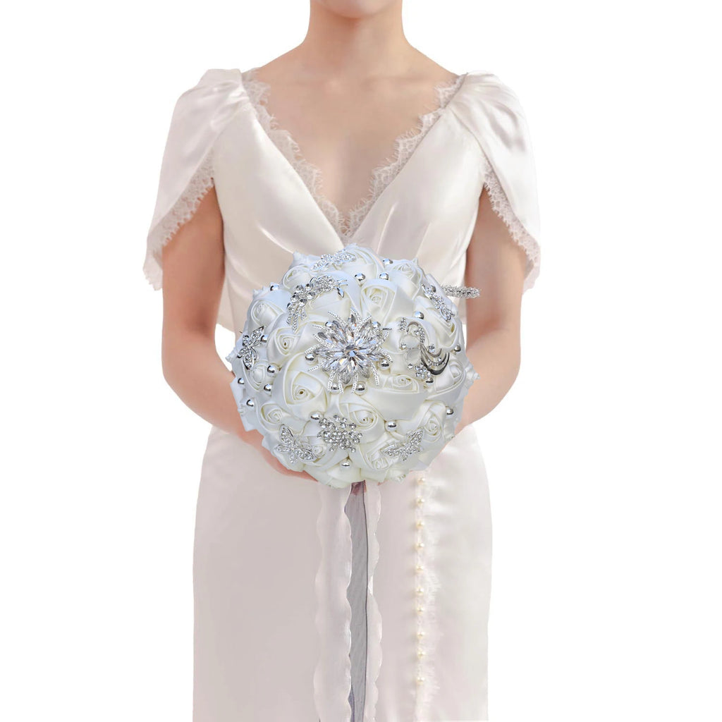 1pc/lot  Beige Bridal Wedding Bouquet