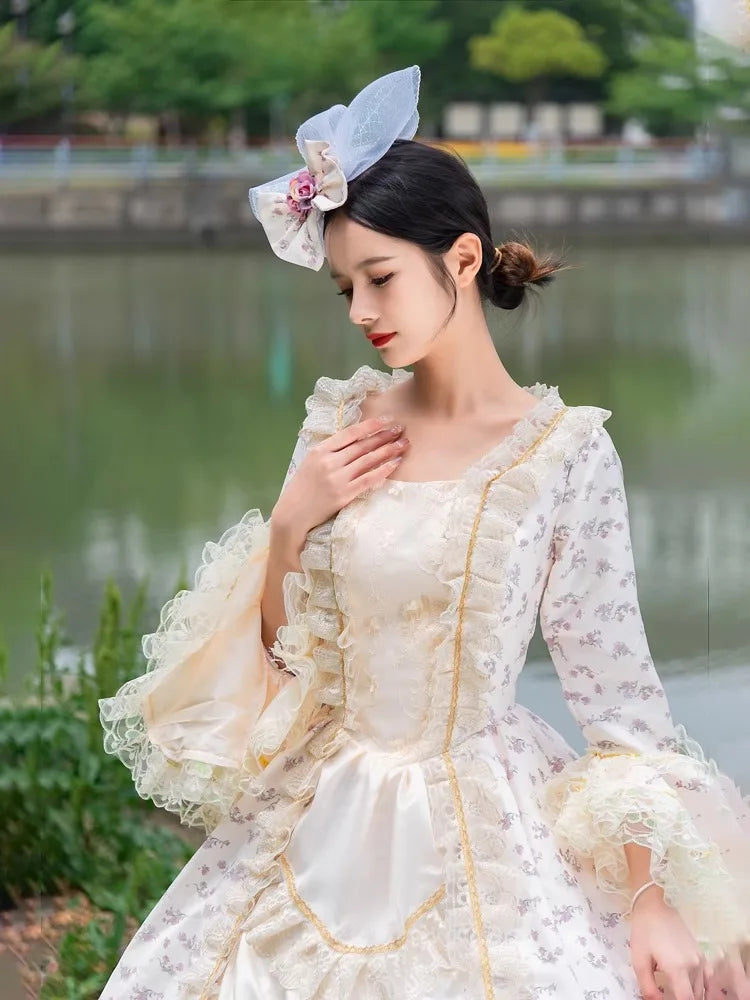 Medieval Retro Court Ball Gown Wedding Evening Dresses Victorian Prom Theater Party Gowns Masquerade Stage Princess Outfit