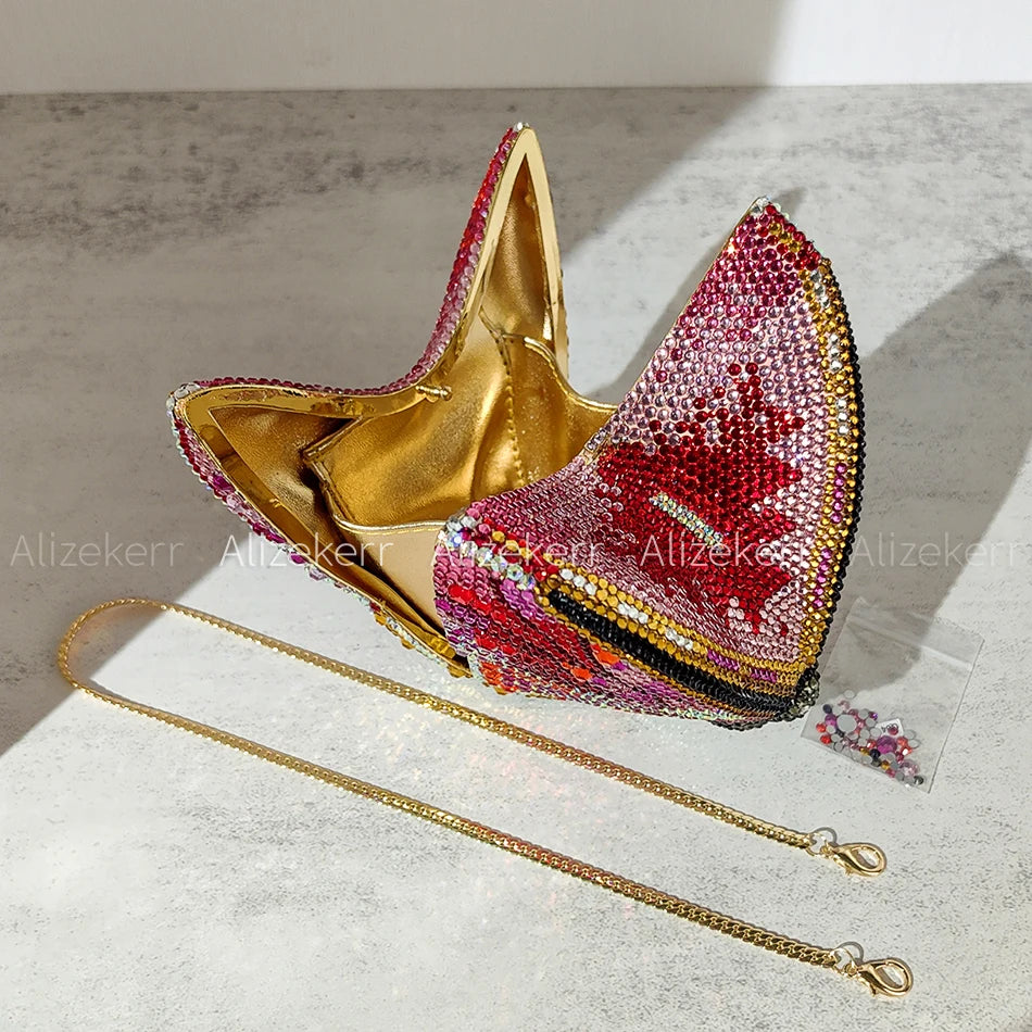 Butterfly Crystal Evening Clutch
