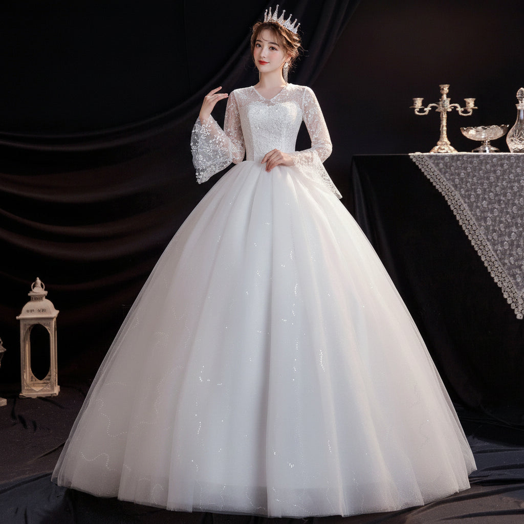 GIYSILE Boho Wedding Dress New Fantasy Lace Bridal Main Marriage Dresses French  Floor Length Wedding Dress Vestidos De Novia
