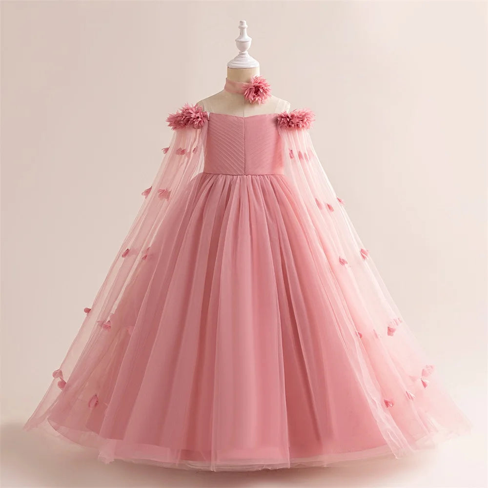 Off-Shoulder Tulle Junior Bridesmaid Dress