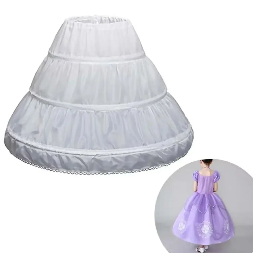 Flower Girls Petticoat Underskirt Cosplay Party Children kids Enfant Fille Lolita Ballet Tutu Skirt Enaguas Sottogonna Mini