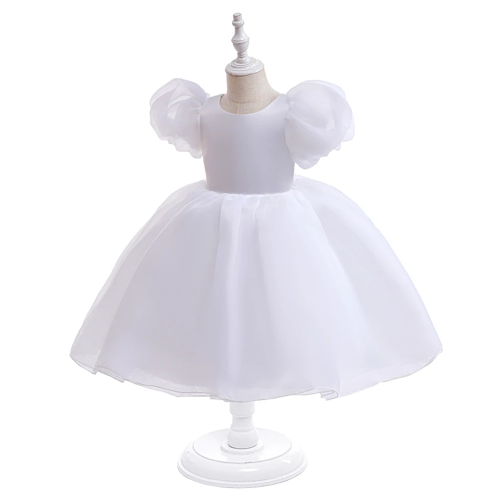 Floral Print Girls' Party Dress