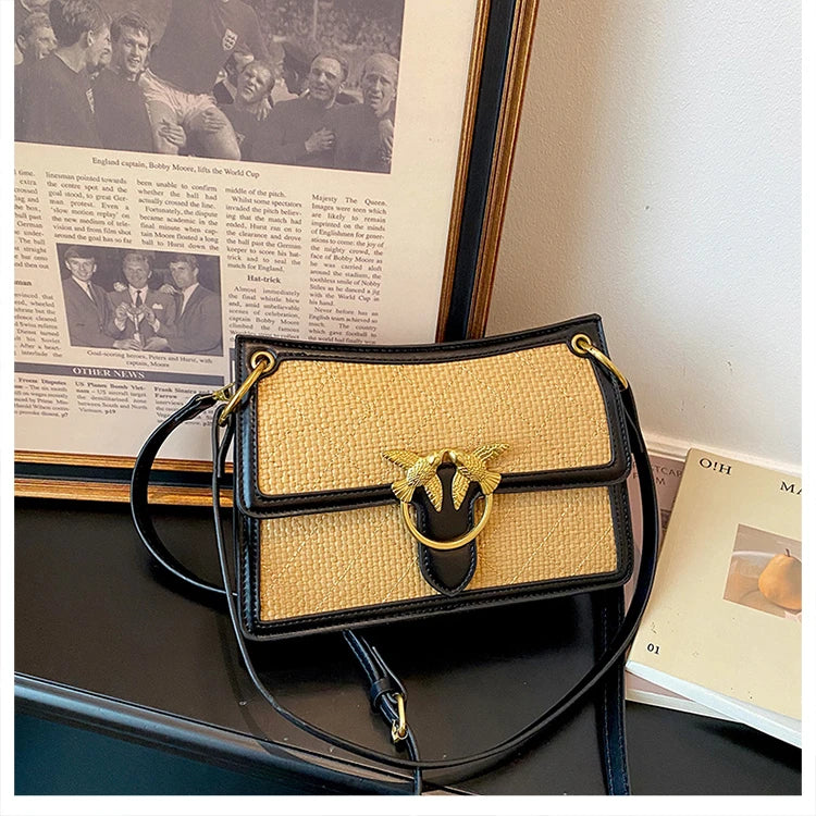 Unique Elegant Diaper Bag Leather Ladies Messenger Purse High End Minimalist Trendy Crossbody Handbag