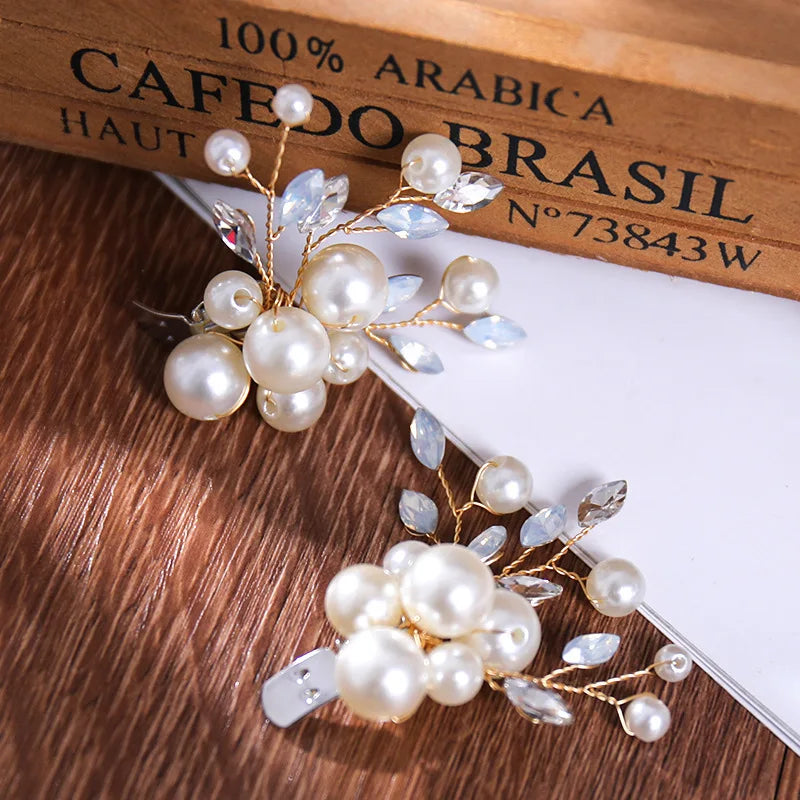 1 pair/Sets of bridal accessories Crystal Pearl Shoe Clip Pin Party Wedding Bridal Shoe Clip Everyday accessories