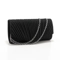 Ruched Sequined Envelope Clutch