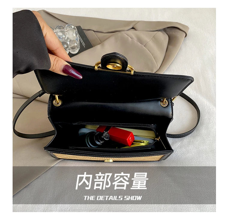 Unique Elegant Diaper Bag Leather Ladies Messenger Purse High End Minimalist Trendy Crossbody Handbag