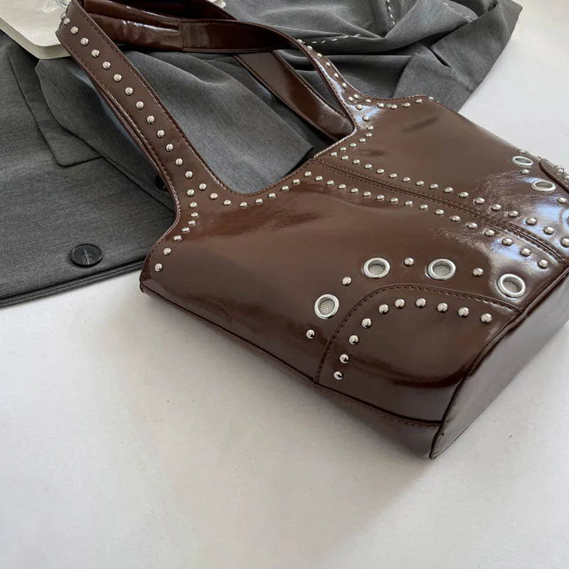 Red Wedding Purse Fashion Handbag Clutch Women Korean Style Solid PU Leather Shoulder Bag Designer Bucket Tote Lady Commute Bag