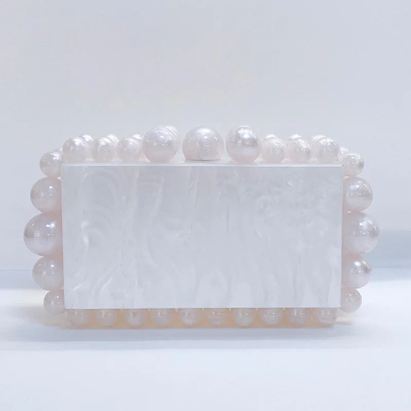 Leopard Acrylic Box Evening Clutch