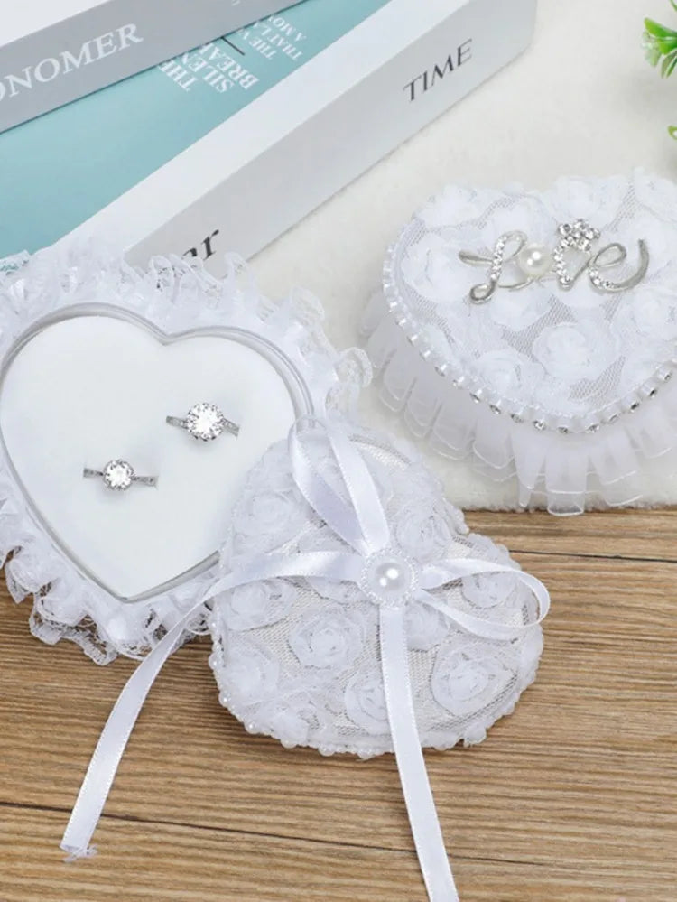 Wedding Flower Girl Ring Storage Box Jewelry Box Holiday Anniversary Proposal Ring Wedding Anniversary Gift for Girlfriend Wife
