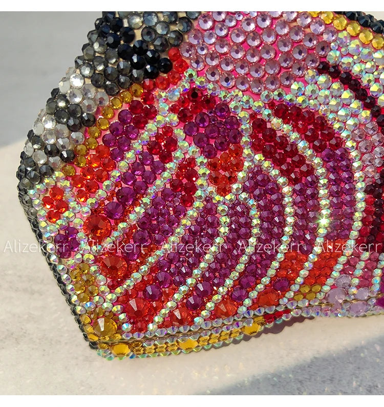 Butterfly Crystal Evening Clutch
