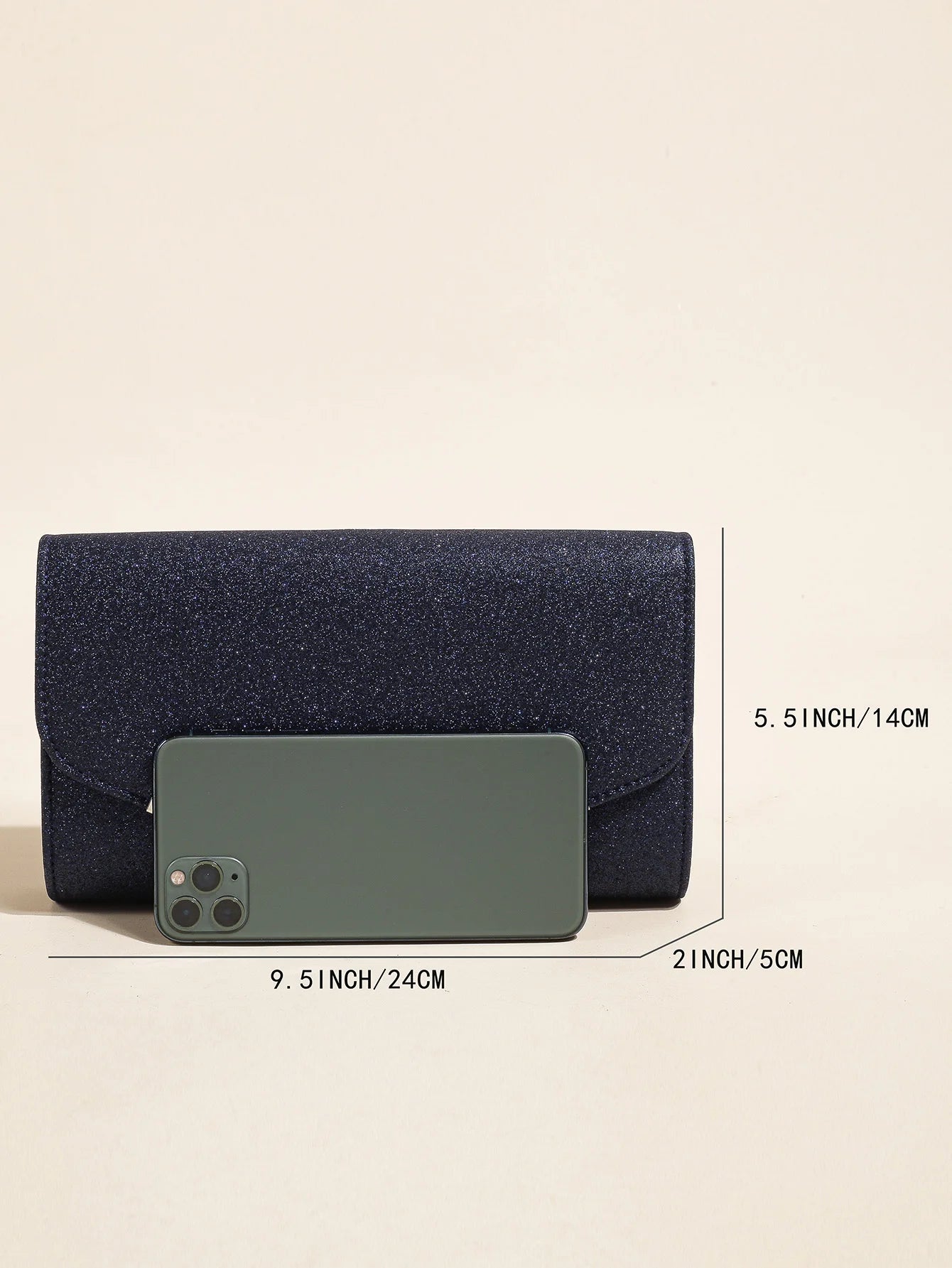 Glitter Envelope Evening Clutch