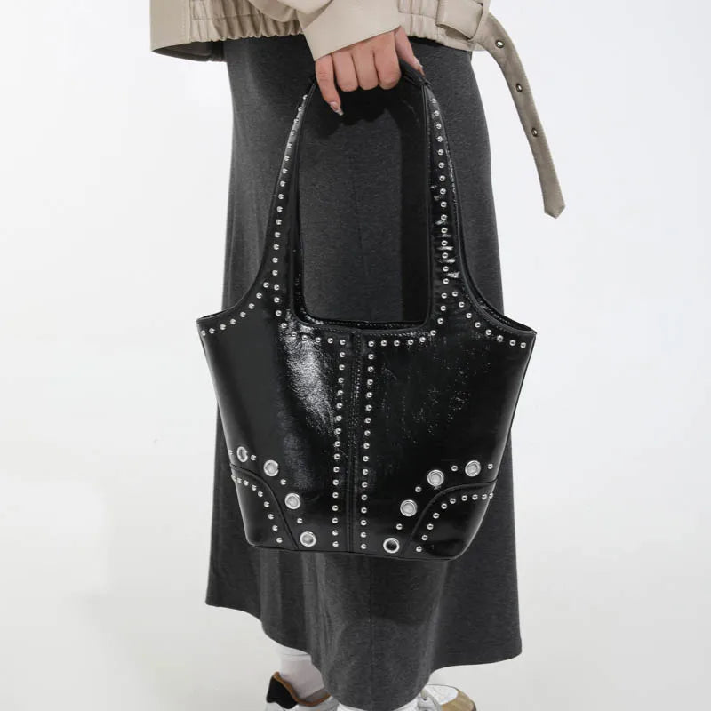 Red Wedding Purse Fashion Handbag Clutch Women Korean Style Solid PU Leather Shoulder Bag Designer Bucket Tote Lady Commute Bag