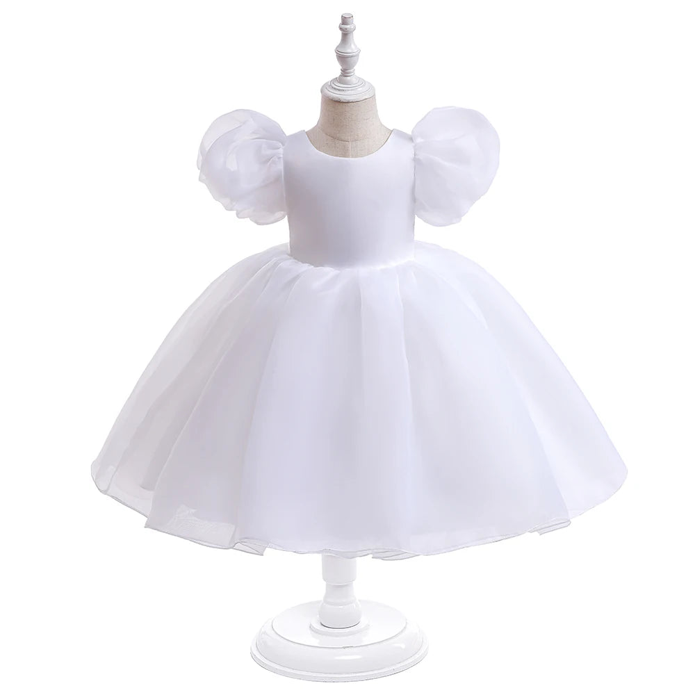 Floral Print Girls' Party Dress
