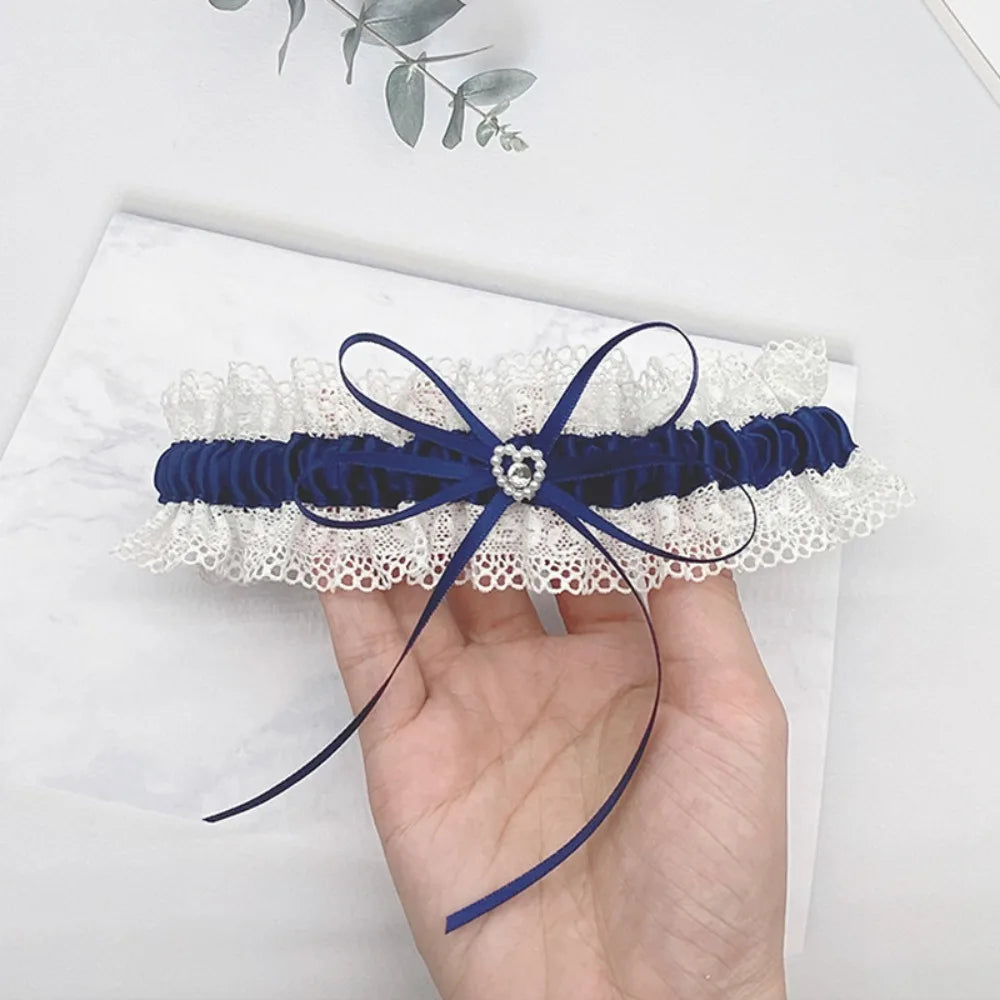 Beautiful Bowknot Bridal Lace Garter Women's Garter Belt Bride Souvenirs Wedding Lace Garter Women Thigh Garter