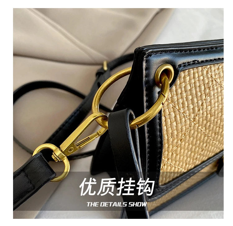 Unique Elegant Diaper Bag Leather Ladies Messenger Purse High End Minimalist Trendy Crossbody Handbag