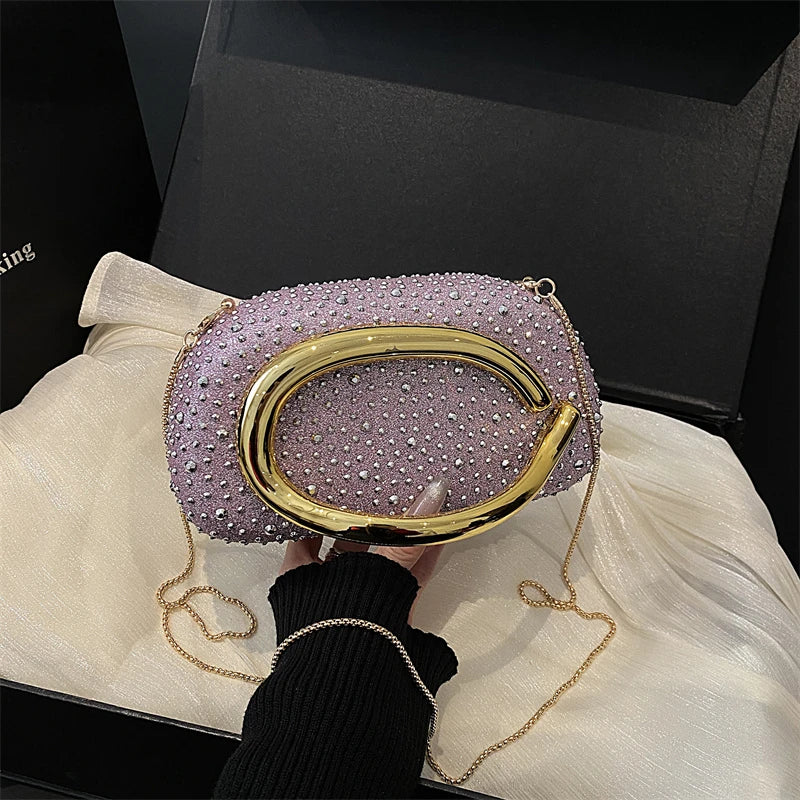 Red Wedding Evening Clutch Bag For Women Luxury Silver Gold Fashinon Party Purse And Handbag Trend Lady Lipstick Crossbody Bag
